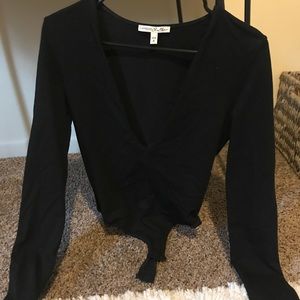 Deep v-neck body suit